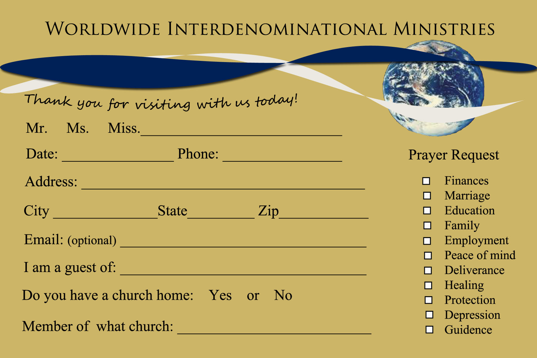 Welcome  Welcome To Rhema Church Cards With Regard To Church Visitor Card Template Word